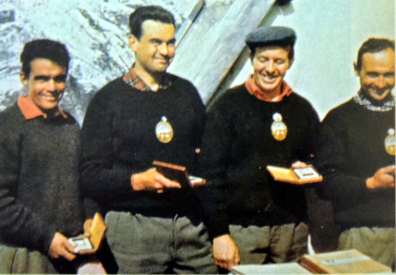 Bettineschi, Pironi, Pala e Iacchini , premiati 50 anni fa, dopo l’impresa